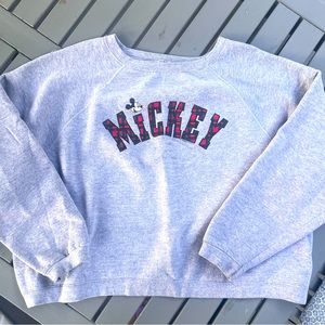 Vintage Mickey crop sweatshirt
